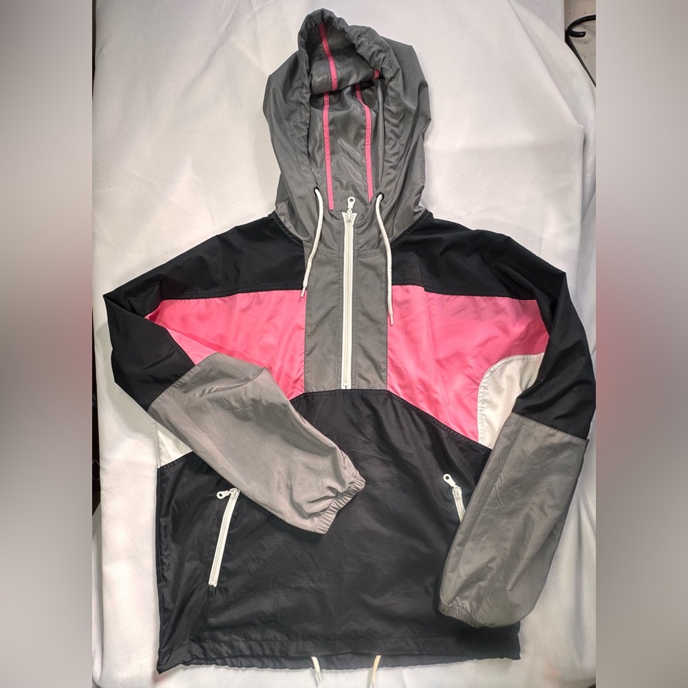 Urban Outfitters Colorblock Windbreaker Anorak Jacket Size M